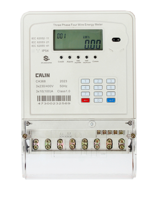 Vooruitbetaalde Elektriciteitsmeters in drie stadia, Plc Rf Commerciële Elektrische Meter