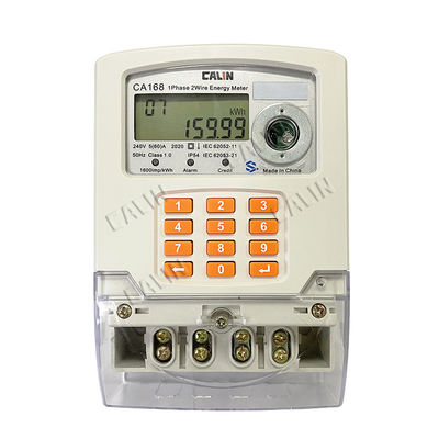 Van de de Enige Fase Vooruitbetaalde Meter van de Rualelektrificatie 240V Slimme de Elektriciteitsmeter